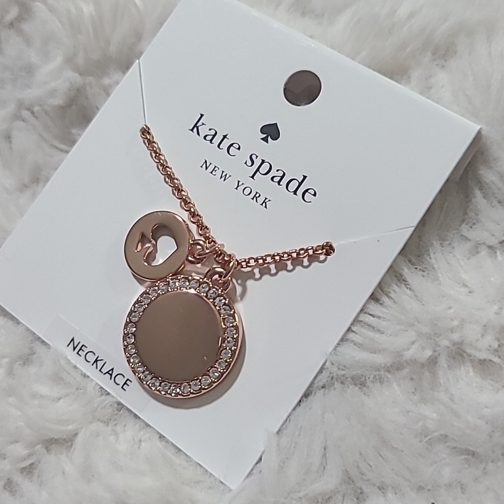 Kate Spade Rose Gold Spade Neclace